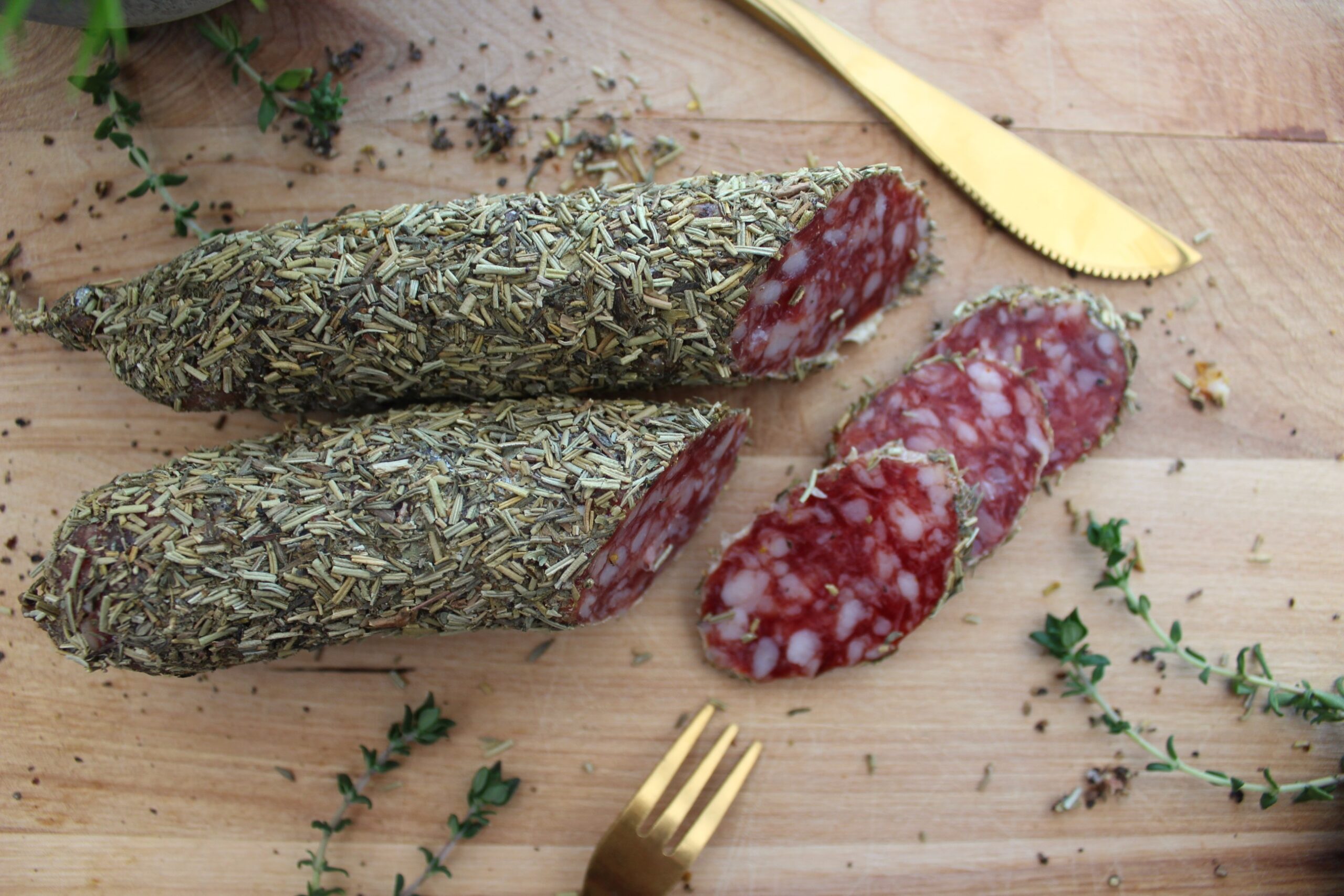 Franse worst Saucisson Herbes Provencal